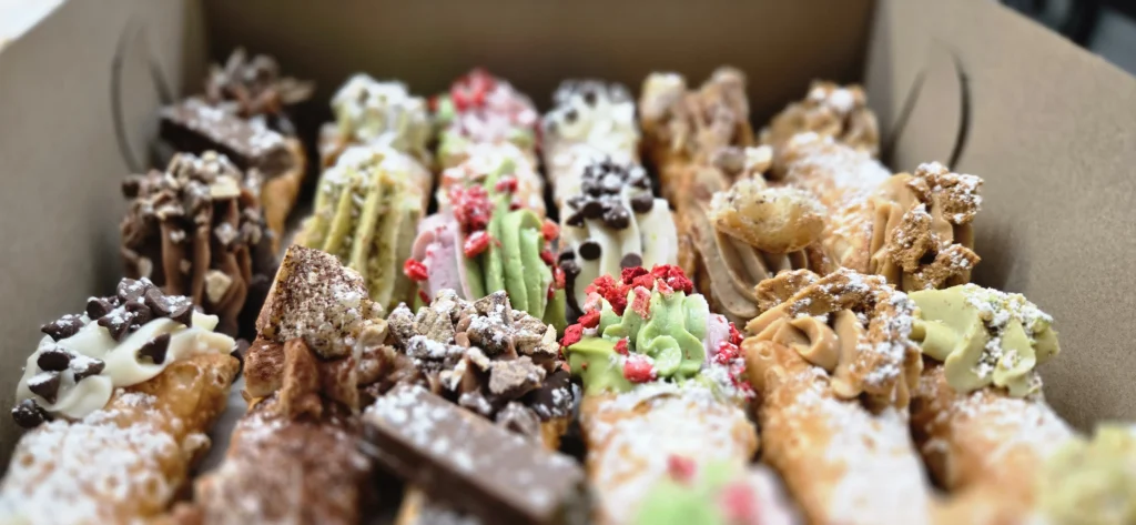 authentical Italian cannoli made fresh